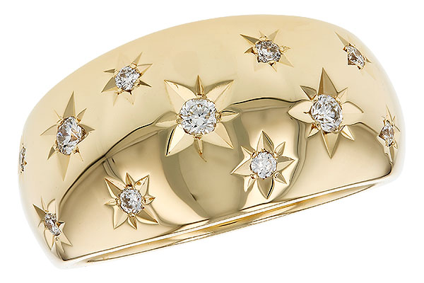 G330-55424: LDS DIA WEDDING RING .18 TW
