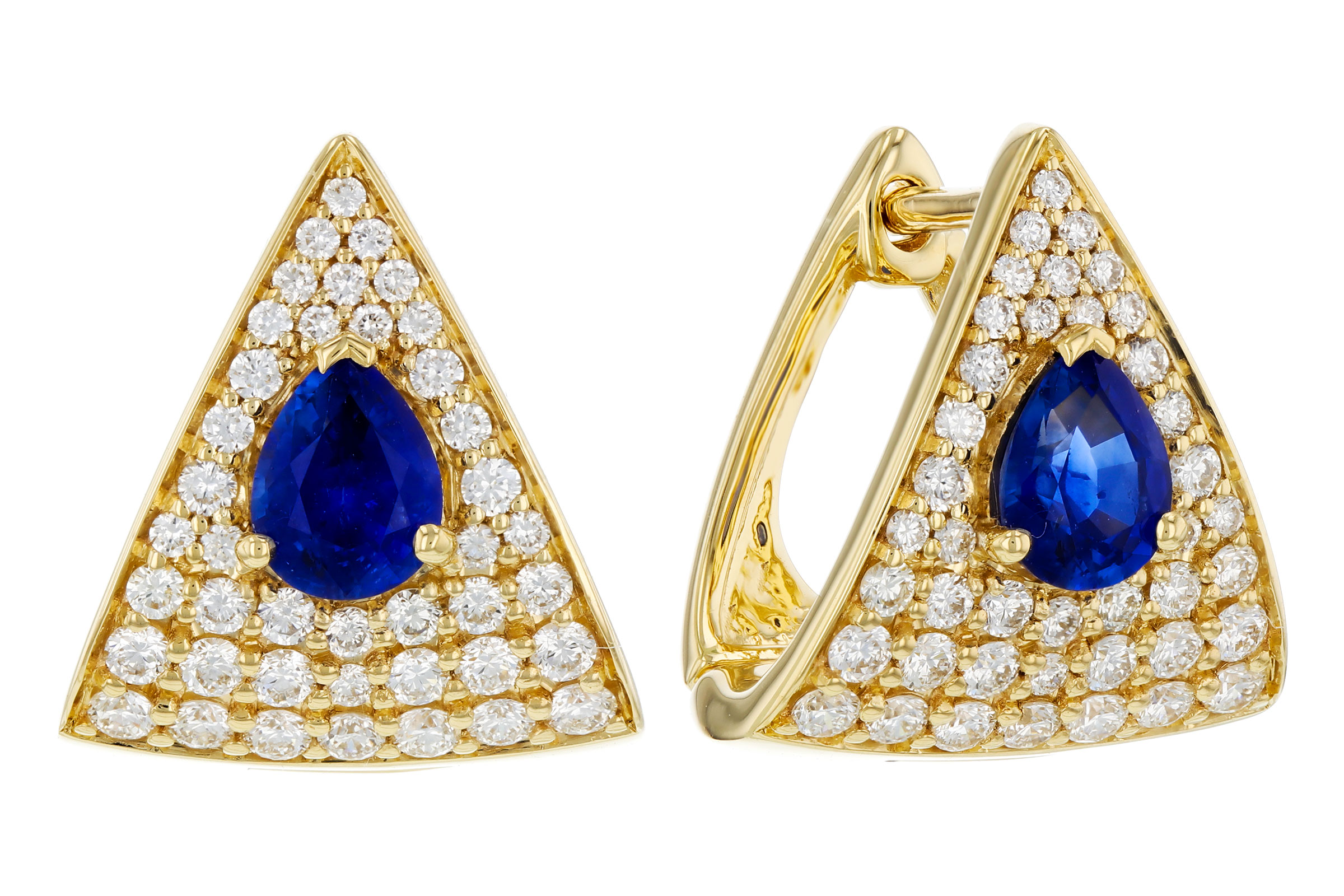 G330-57252: EARRINGS .65 TW SAPPHIRE 1.20 TGW (5x4MM SA)