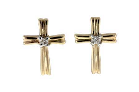 H055-17224: EARRINGS .03 TW