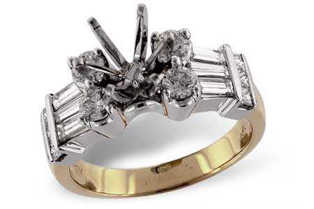 H060-58106: LDS SEMI DIA RING 1.11 TW