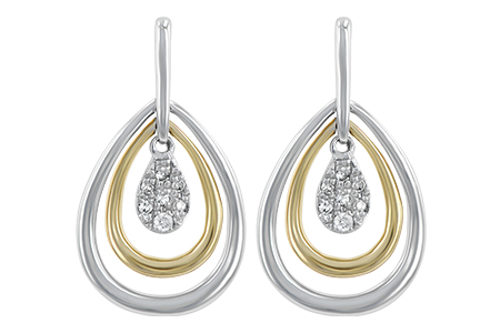 H238-77270: EARRINGS .06 TW