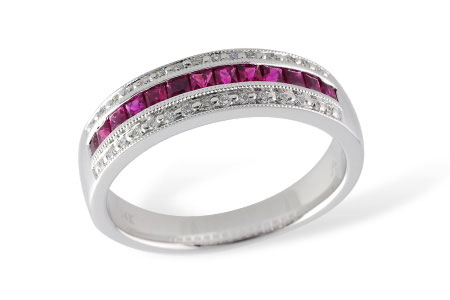 H241-47233: LDS WED RG .50 RUBY .61 TGW