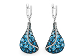 H242-41752: EARR 6.86 BLUE TOPAZ 7.05 TGW