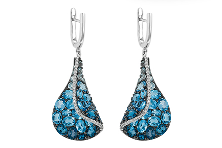 H242-41752: EARR 6.86 BLUE TOPAZ 7.05 TGW