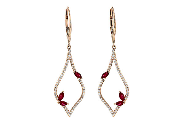 H245-09961: EARR .60 RUBY .95 TGW