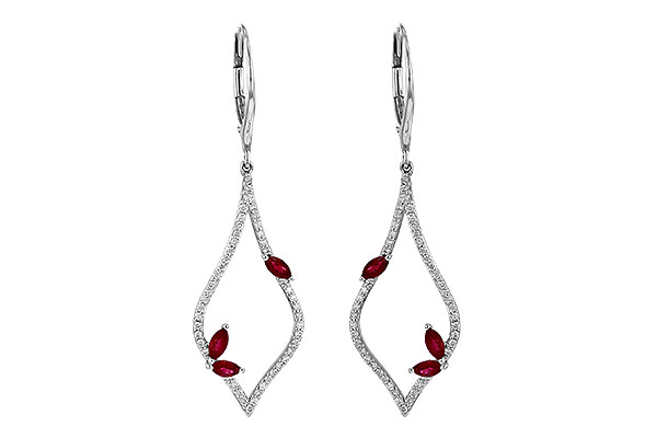 H245-09961: EARR .60 RUBY .95 TGW