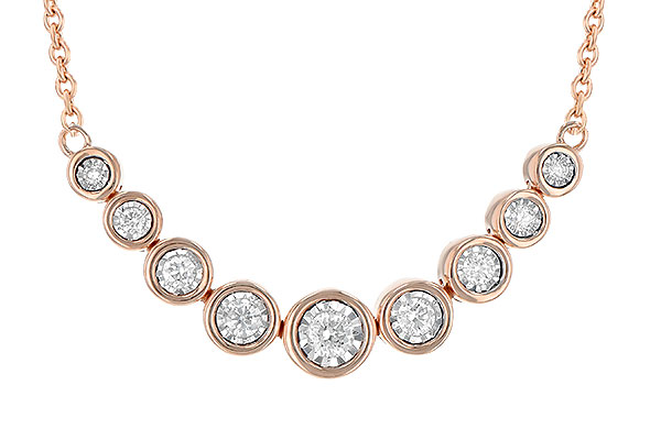 H245-14479: NECKLACE .25 TW (18")