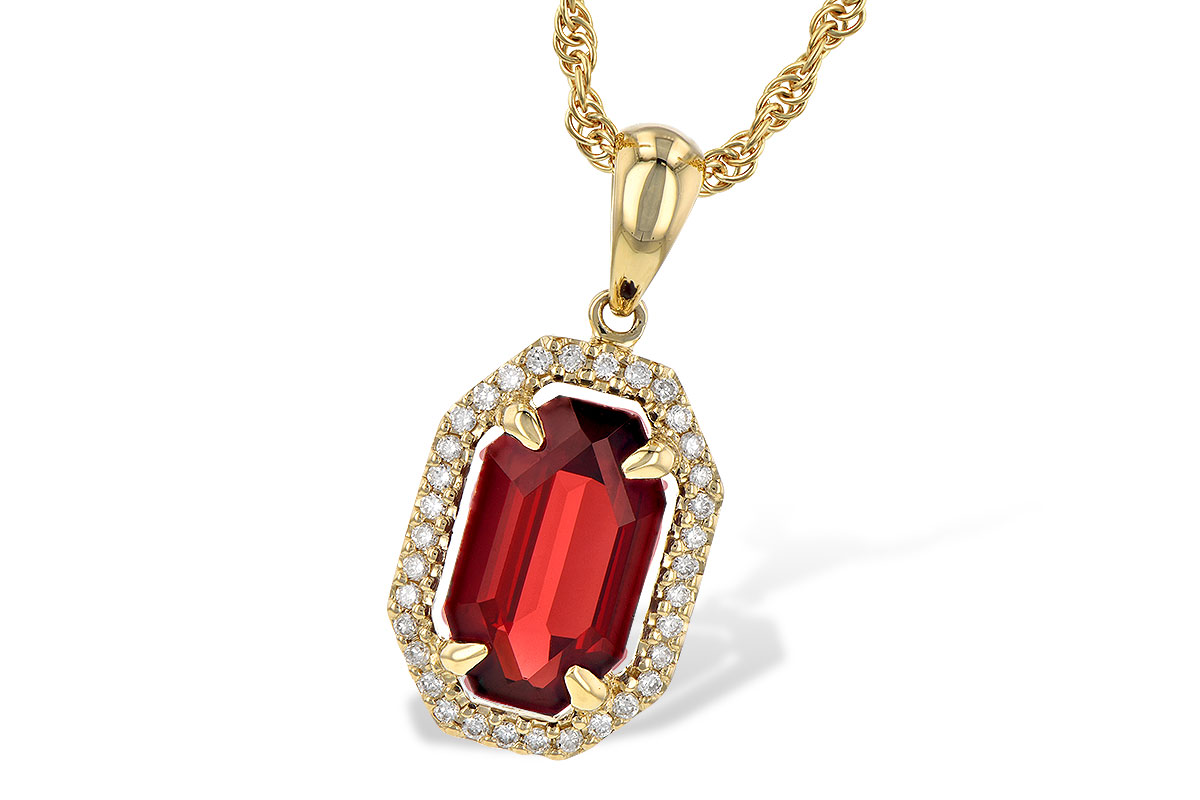 H245-15424: NECK 1.66 GARNET 1.75 TGW