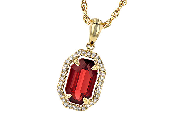 H245-15424: NECK 1.66 GARNET 1.75 TGW