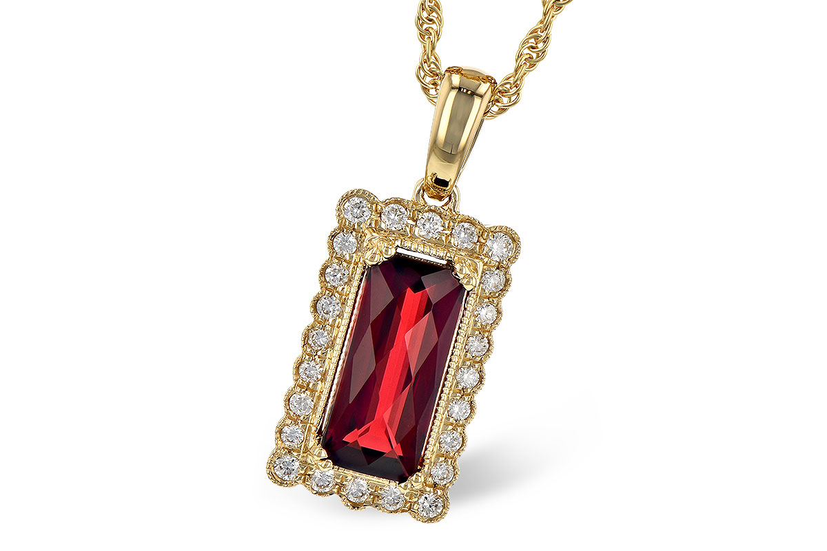 H327-83588: NECK 1.80 GARNET 1.95 TGW