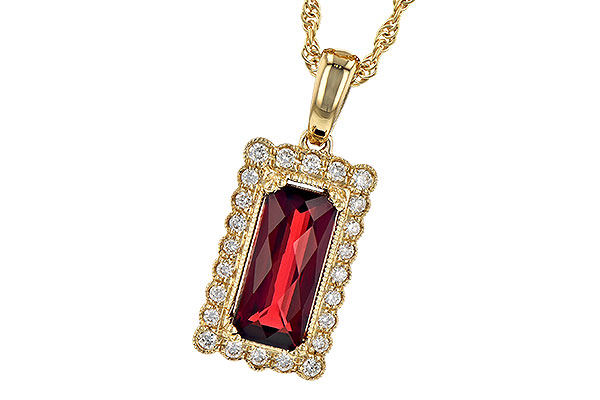 H327-83588: NECK 1.80 GARNET 1.95 TGW