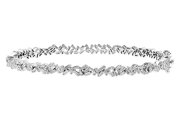 H327-83597: BANGLE .84 TW BAGUETTE DIAS