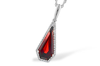 H327-84461: NECK 4.00 GARNET 4.17 TGW