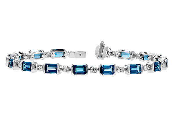 H327-84497: BRACELET 7.90 LONDON BLUE TOPAZ 8.13 TGW