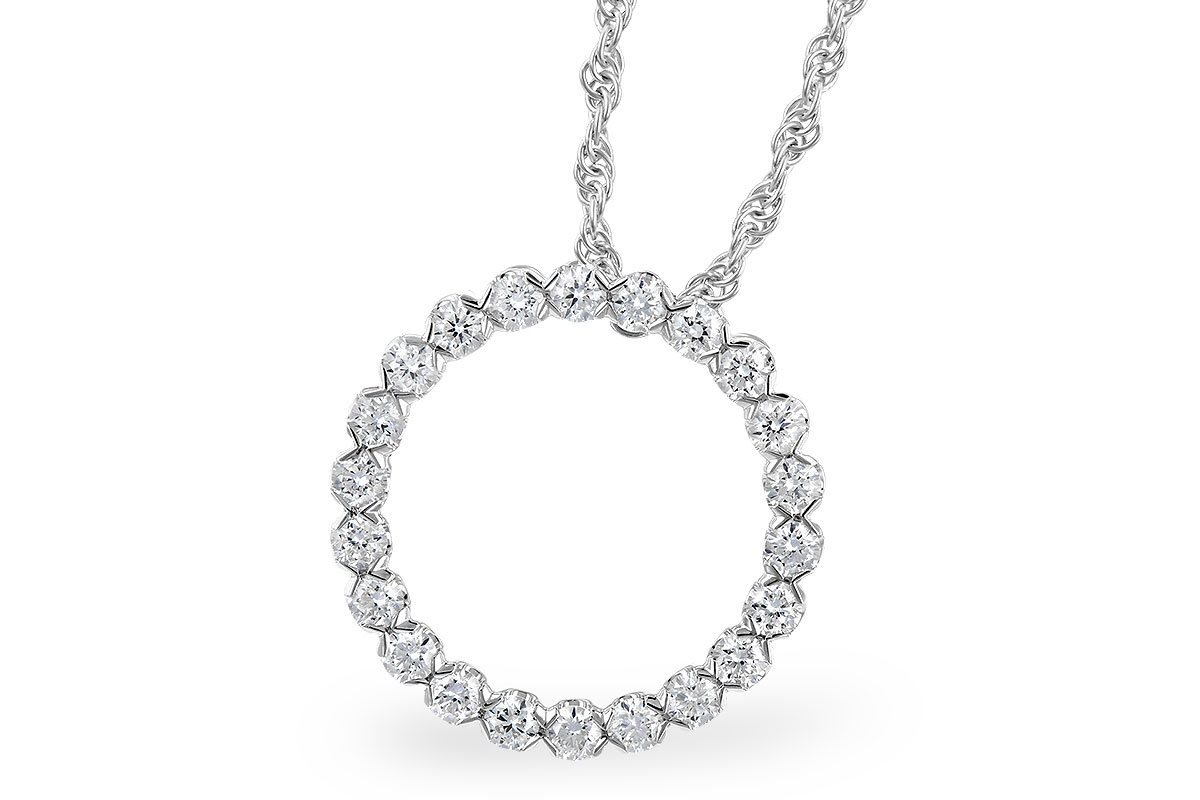 H327-88097: NECKLACE .50 TW
