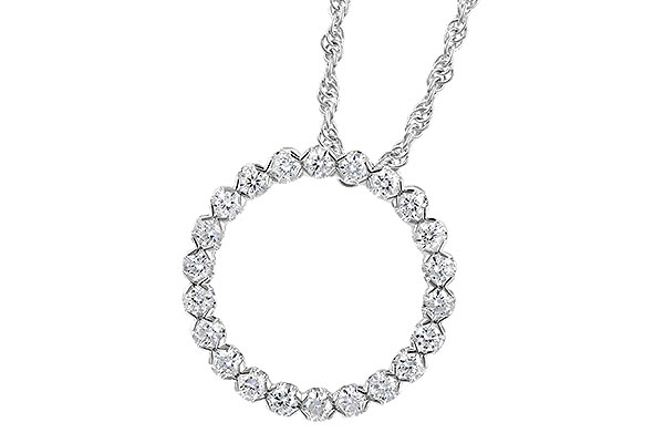 H327-88097: NECKLACE .50 TW