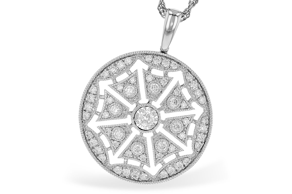 H328-73606: NECKLACE .38 TW