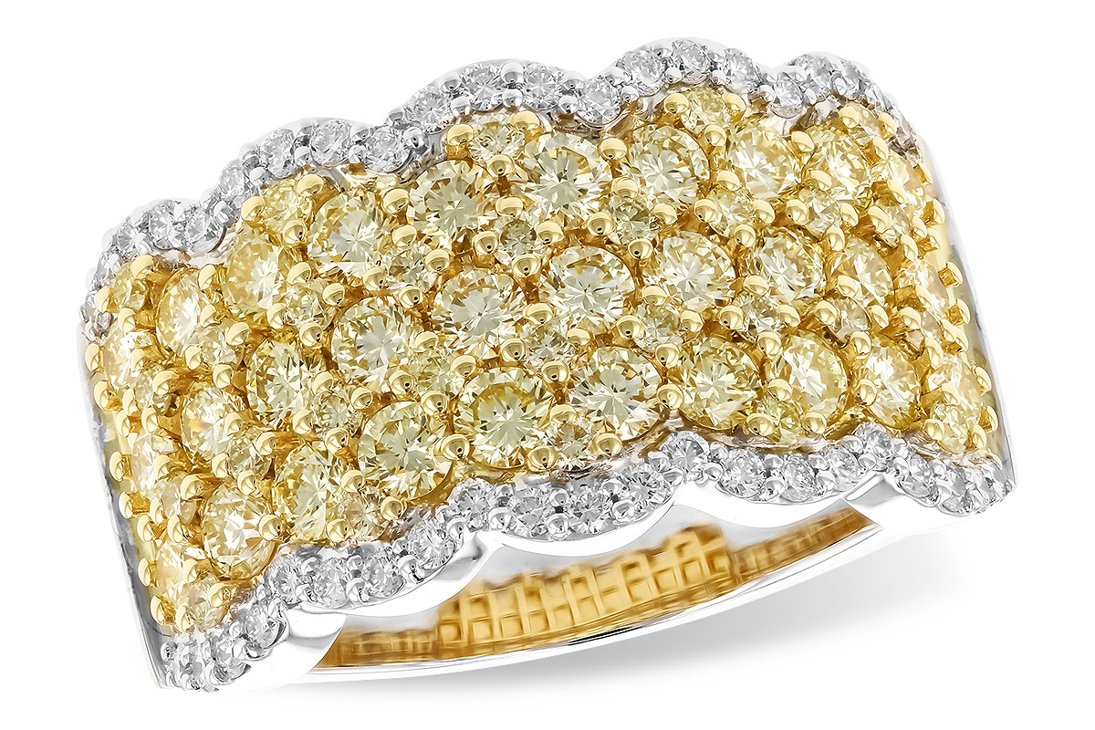 H328-75379: LDS DIA WED RG 1.90 YELLOW DIAS 2.20 TW