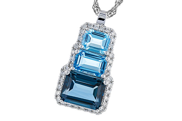 H328-76352: NECK 2.48 TW BLUE TOPAZ 2.64 TGW