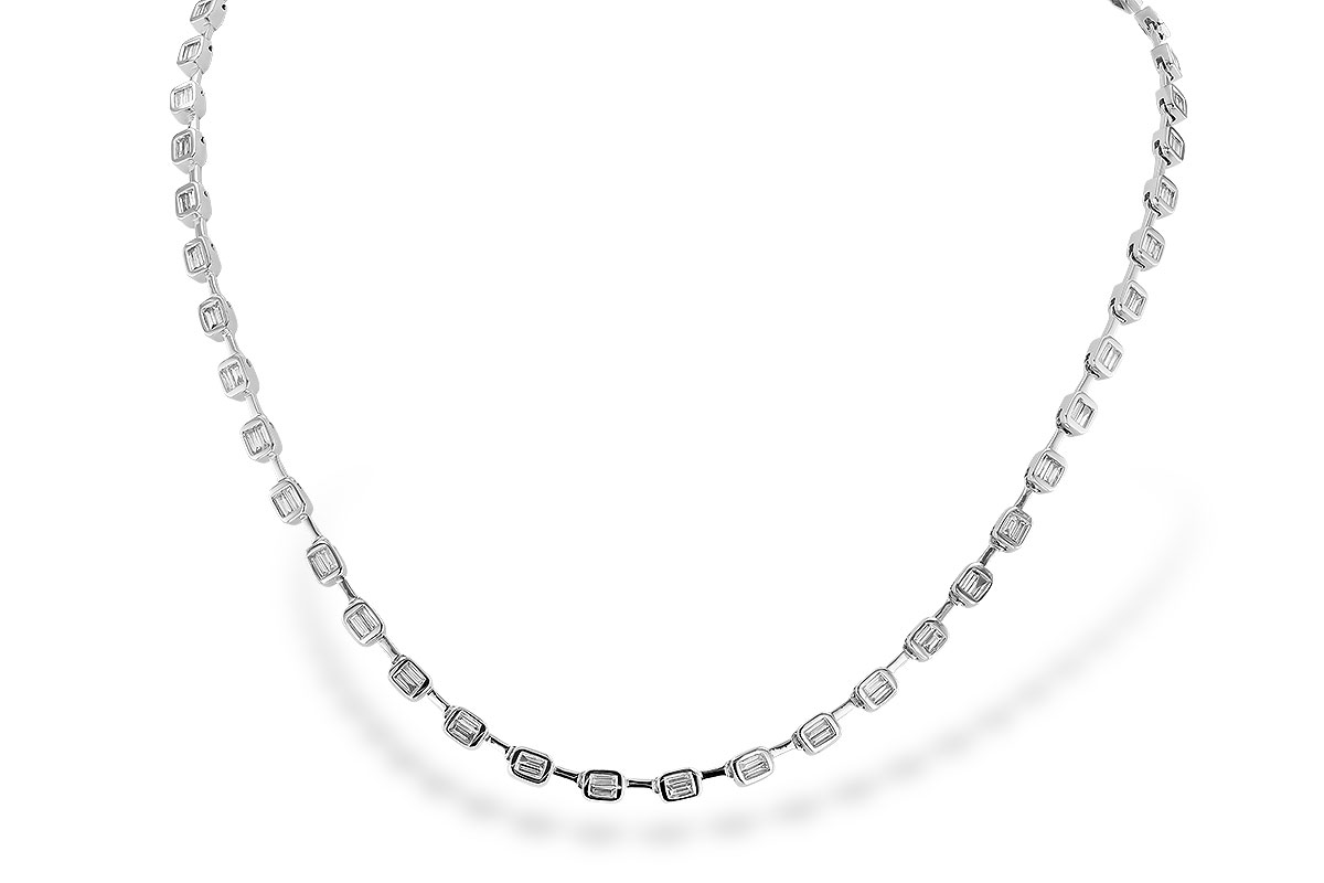 H328-78133: NECKLACE 2.05 TW BAGUETTES (17 INCHES)