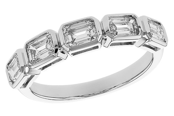 H328-78179: LDS DIA WED RG 1.20 TW EMERALD CUTS