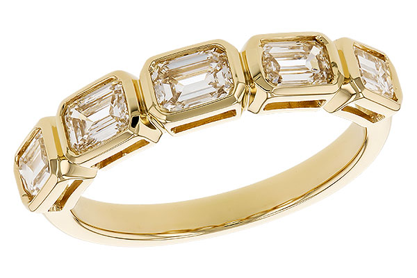 H328-78179: LDS DIA WED RG 1.20 TW EMERALD CUTS