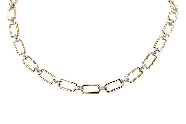 H328-79988: NECKLACE .50 TW (17")