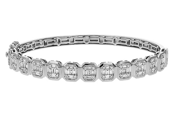 H329-64524: BANGLE .81 TW BAGUETTE 1.00 TW