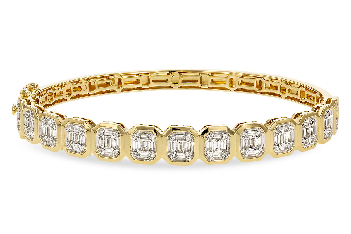 H329-64524: BANGLE .81 TW BAGUETTE 1.00 TW