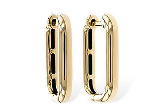 H329-69997: GOLD EARRINGS (18MM)
