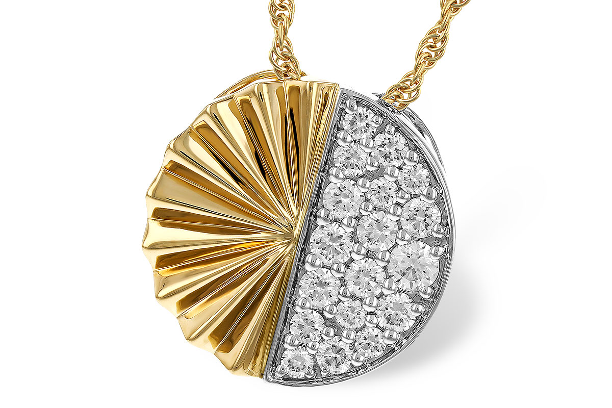 H329-70824: NECKLACE .50 TW
