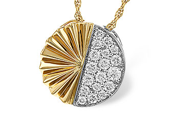 H329-70824: NECKLACE .50 TW