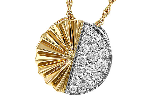 H329-70824: NECKLACE .50 TW