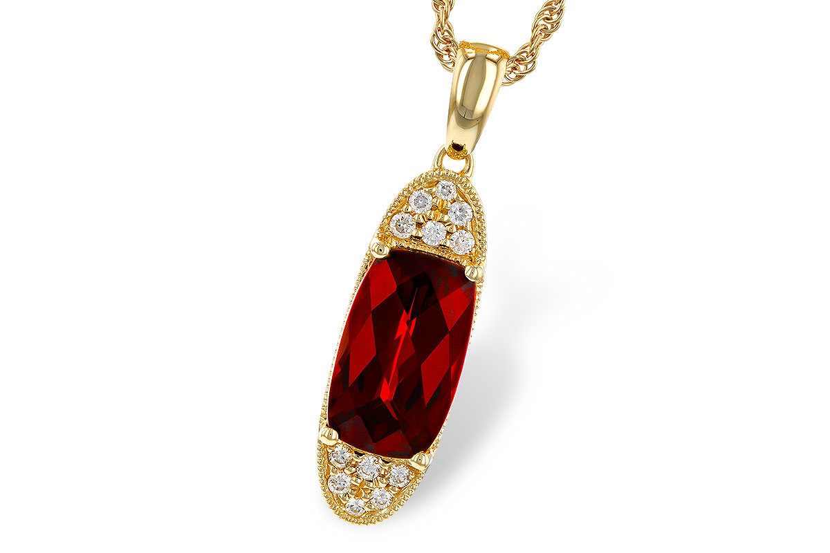 H329-70833: NECK 2.45 GARNET 2.55 TGW