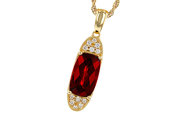 H329-70833: NECK 2.45 GARNET 2.55 TGW
