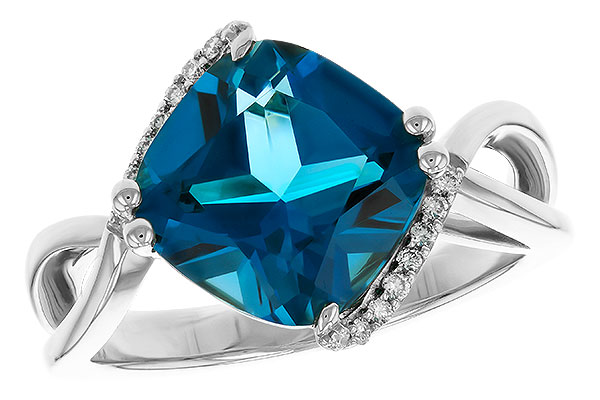 H329-70870: LDS RG 4.42 LONDON BLUE TOPAZ 4.50 TGW (10MM LBT)