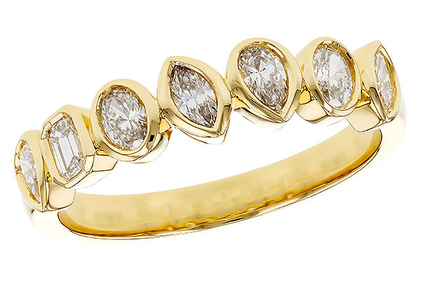 H329-70906: LDS DIA WED RG .62 TW FANCY CUT DIAS