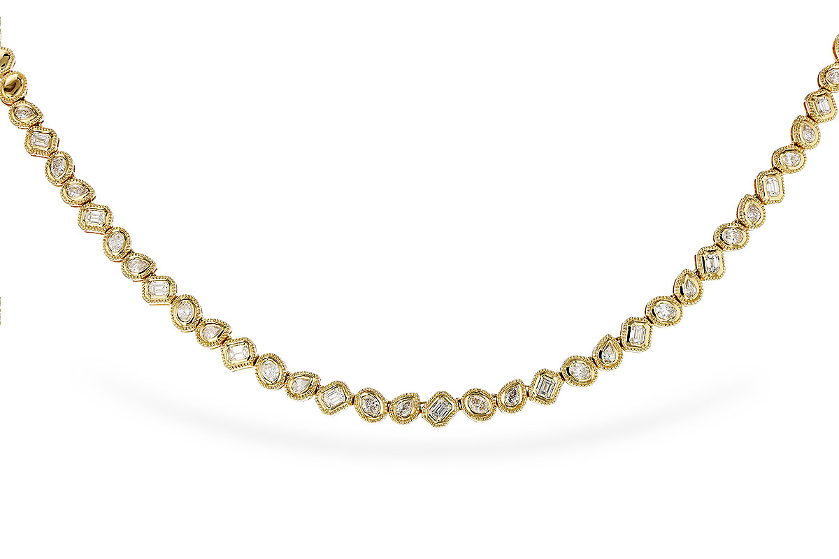 H329-71806: NECKLACE 2.25 TW FANCY CUT DIAS (17.25")