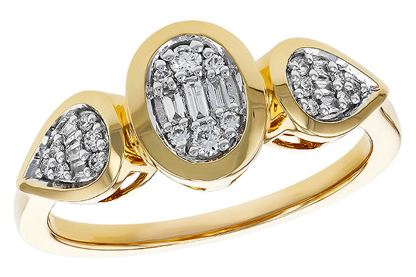 H329-72706: LDS DIA RG .07 TW BAGUETTE .17 TW