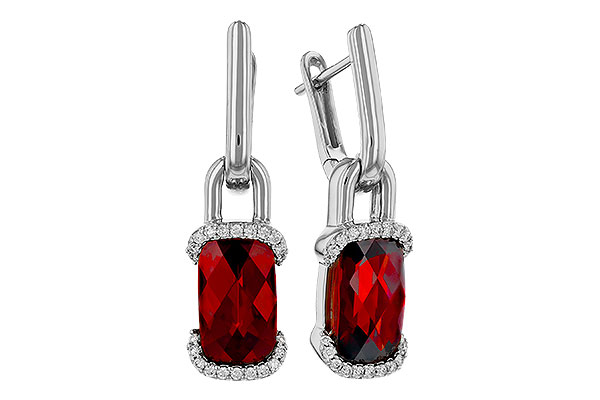 H330-55397: EARR 4.65 TW GARNET 4.80 TGW (10x6MM GAR)