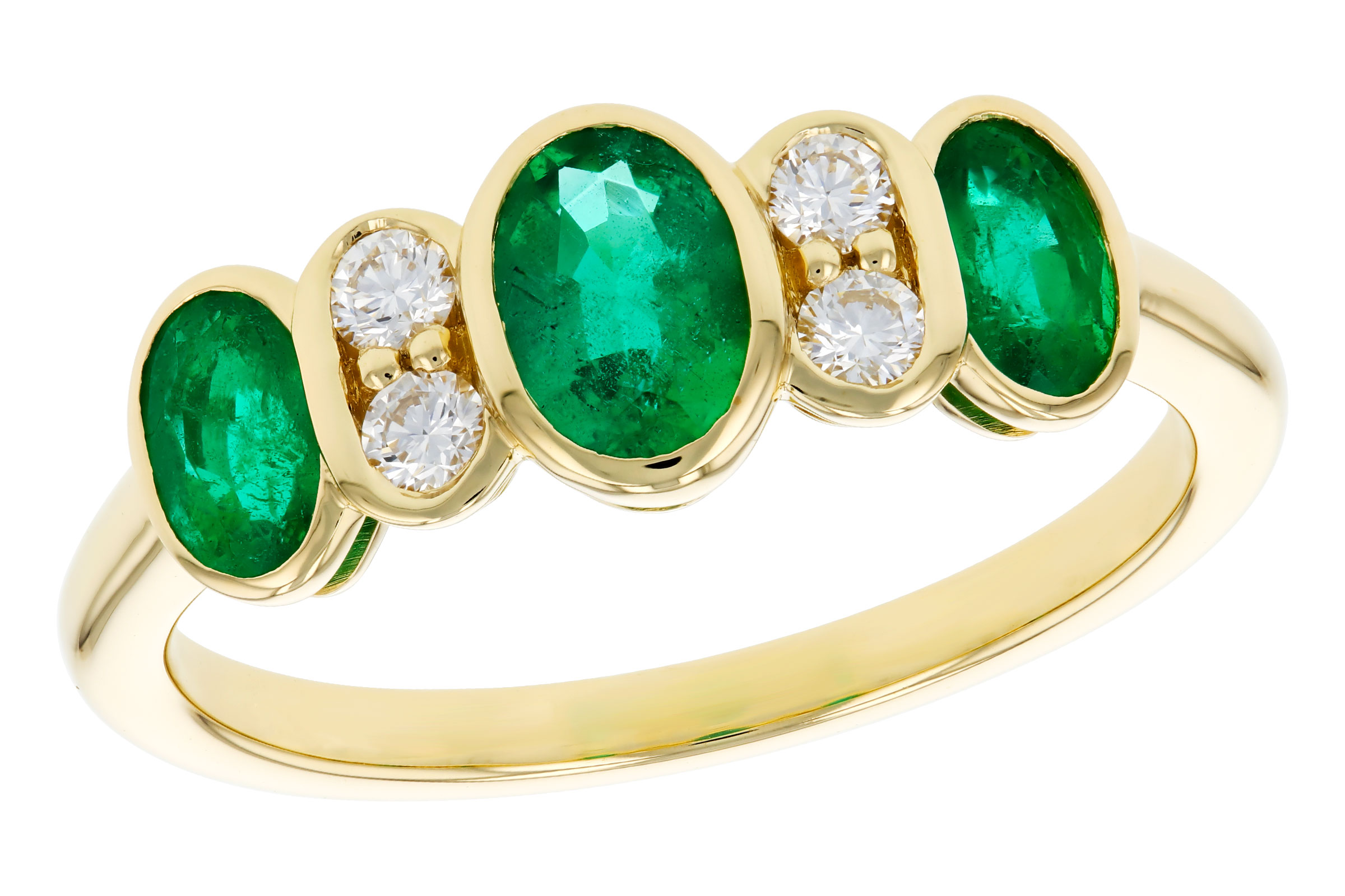 H330-58124: LDS RG .90 TW EMERALD 1.05 TGW