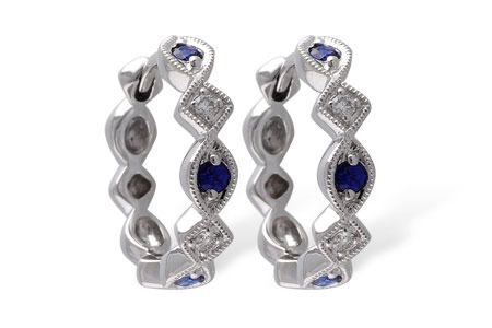 K056-00824: EARRINGS .20 SAPP .25 TGW
