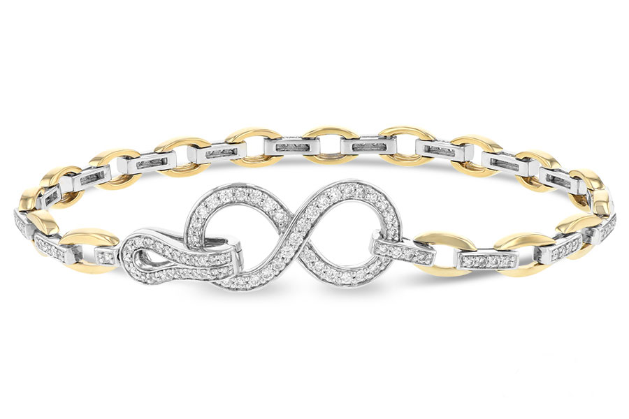 K243-31806: BRACELET 1.00 TW (YG & WG)