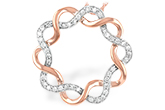K243-32715: NECKLACE .30 TW (ROSE & WG)