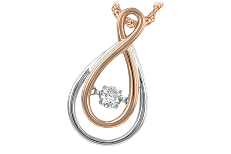 K243-33606: NECKLACE .14 TW