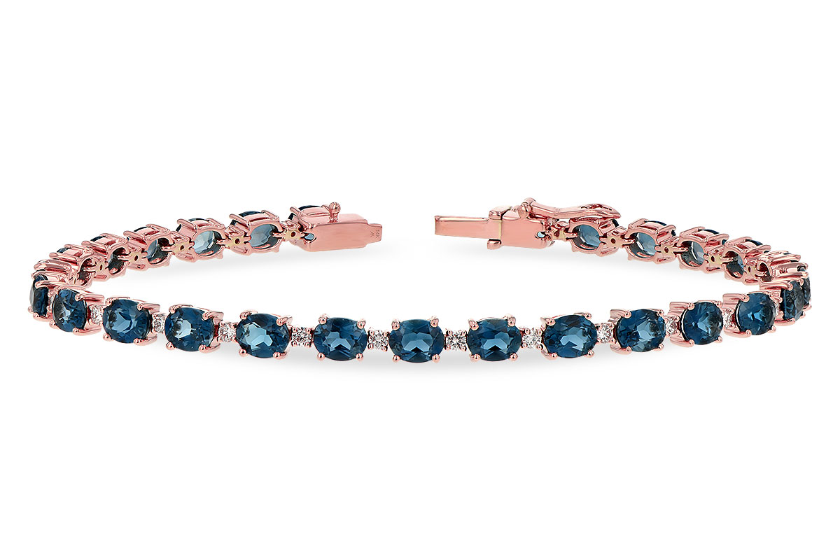 K244-20833: BRACELET 8.97 LONDON BLUE TPZ 9.55 TGW