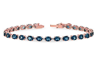 K244-20833: BRACELET 8.97 LONDON BLUE TPZ 9.55 TGW