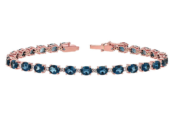 K244-20833: BRACELET 8.97 LONDON BLUE TPZ 9.55 TGW