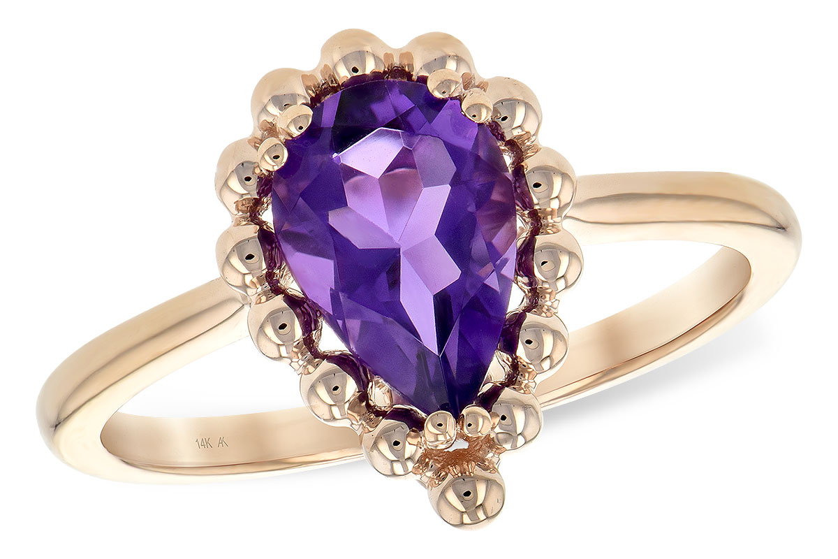 K244-22706: LDS RING 1.06 CT AMETHYST