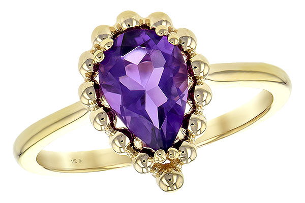 K244-22706: LDS RING 1.06 CT AMETHYST